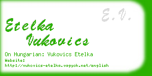 etelka vukovics business card